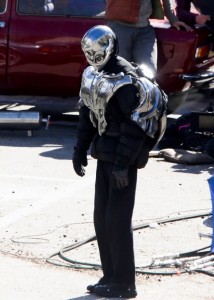 Stars shoot action scenes on the set of 'The Avengers 2' in Italy **USA ONLY**
